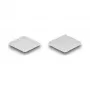 Puntos de velcro cuadrados autoadhesivos DeLOCK 64 uds. blanco