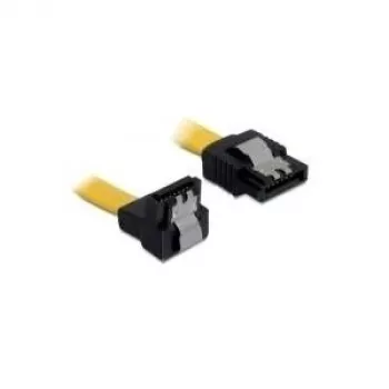 Cable SATA macho/macho DeLOCK 0,1 m amarillo
