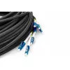 Cable breakout universal de fibra óptica preconfeccionado DIGITUS, monomodo OS2, 8 fibras, LC/UPC - LC/UPC