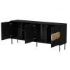 Cómoda Cama INSERTO 3D1W 190x40x80 negra + LED