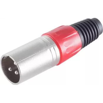 Conector XLR ShiverPeaks BS55002-G verde – conector de audio macho de 3 polos