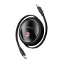 Cable de carga USB-C Baseus P10364500113-Z2, 100 W, negro, USB-C a USB-C