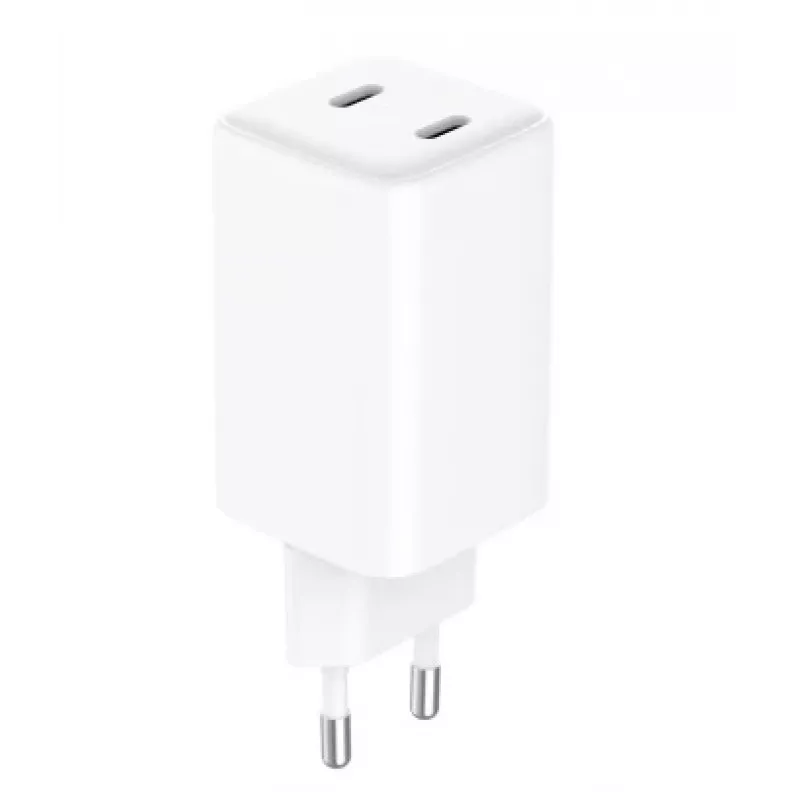 GRATEQ OLOS cargador de pared PD/PPS, 2x USB-C, GaN, 65 W