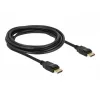 Delock - Cable DisplayPort - DisplayPort (M) a DisplayPort (M) - 3 m - con bloqueo - negro