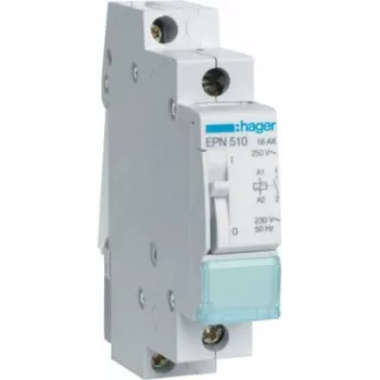 Hager EPN510. Sección de cable: 1/6 mm², rango de temperatura en funcionamiento: -5 - 40 °C. Tensión de entrada AC: 230 V, frecuencia de entrada AC: 50/60 Hz (EPN510)