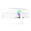 Monitor curvo Arozzi Nova 49 pulgadas (124,5 cm) Dual QHD 5120×1440 LED VA, 32:9, 4 ms, hub USB, altavoces, blanco