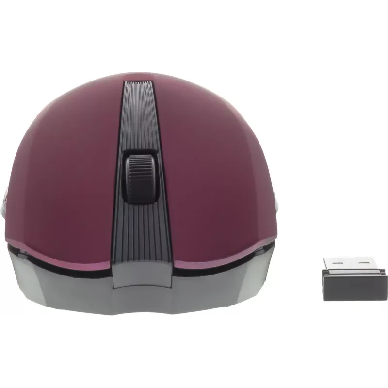 Ratón inalámbrico simétrico óptico de 2,4 GHz, 3 botones, Violeta