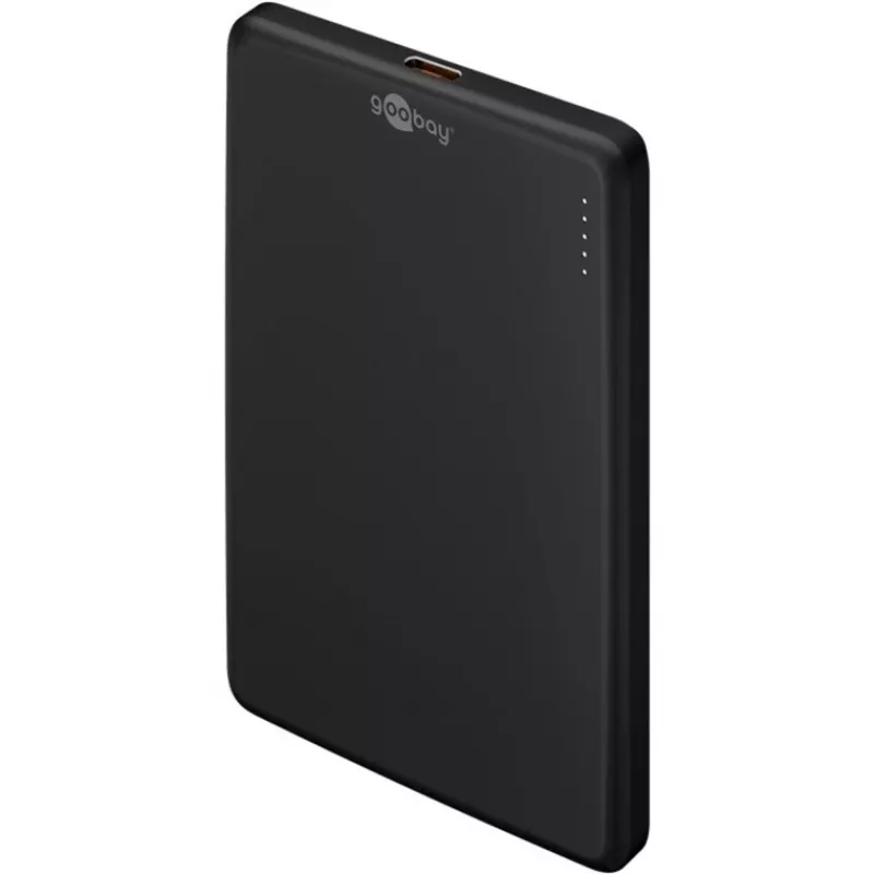 Goobay batería externa inalámbrica magnética | 70182 | 5000 mAh | USB-C | Negro