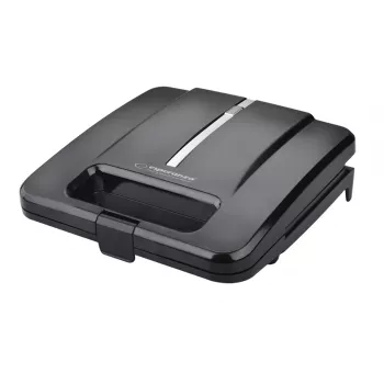 Sandwichera ESPERANZA PARMIGIANO 1000 W – 4 sándwiches, negra, placas antiadherentes