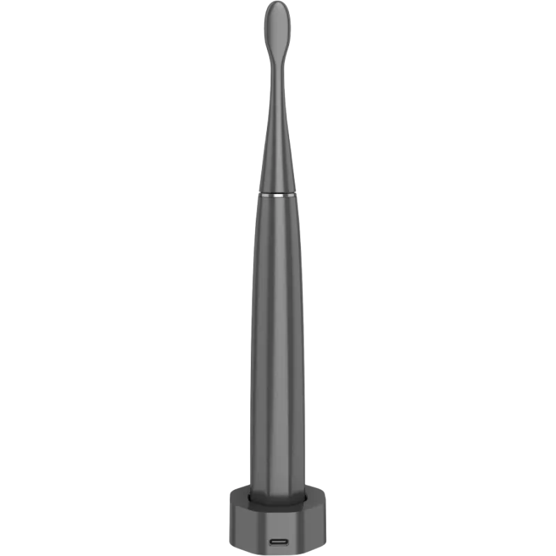 Cepillo de dientes eléctrico, Gris, 3 cabezales de cepillo, 1400mAh, funciones: suave, limpieza, masaje, blanco, barrido