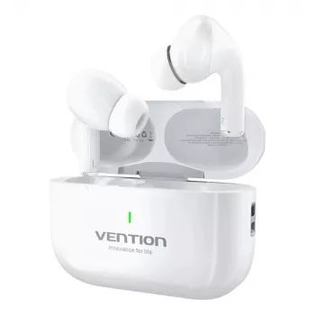 Auriculares Vention Echo Lite E11 True Wireless Stereo (TWS), Bluetooth, Open-Ear, 10 m de alcance, USB-C, blanco