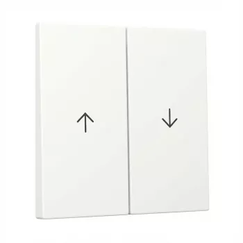 Tecla basculante Gira 2 canales flecha System 55 blanco puro (modelo 329427)