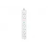 Extensión de alimentación LogiLink LPS271 1.5m 6 Tomas de CA Interior Blanco