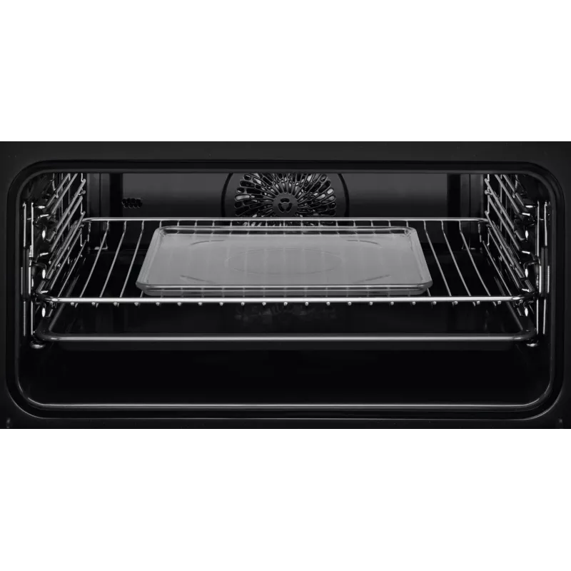 Horno integrable Electrolux EVL6E49X, compacto 45 cm, Metal, Negro, CombiQui