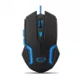 Esperanza MX205 FIGHTER - ratón - USB - azul - ratón - óptico - 6 botones - negro