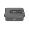 Set de cocina ESBIT con combustible sólido olla 1,1 L aluminio, negro