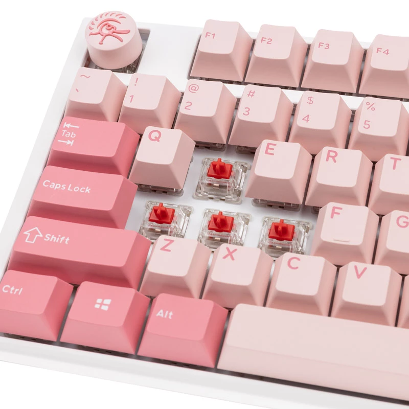 Teclado gaming Ducky One 3 TKL USB QWERTY inglés rosa