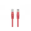 Lanberg PCF6-20CC-0025-R Cable de conexión Cat.6 F/UTP, paquete de 10, 0,25 m, Rojo