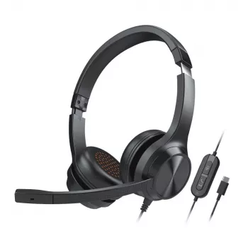 Creative 51EF0980AA000 Chat auriculares USB on-ear con cable estéreo negro