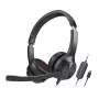 Creative 51EF0980AA000 Chat auriculares USB on-ear con cable estéreo negro
