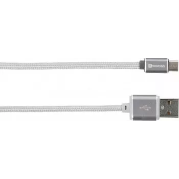 Cable USB Skross 2.700240 1m USB A Micro-USB A blanco (72665)