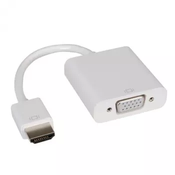Cable adaptador HDMI-VGA, HDMI ST - VGA BU 0,15 m, 0,15 m, VGA D-Sub, HDMI Type-A estándar
