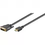 Wentronic Goobay Cable HDMI™ / DVI-D, negro, 3 m - conector HDMI™ de 19 pines > conector DVI-D (18+1) (51581)