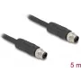 DeLOCK Cable sensor/actuador 80517 5 m RST M12 negro