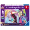 Puzle Ravensburger Unicorn Academy – 3 x 49 piezas, set para niños