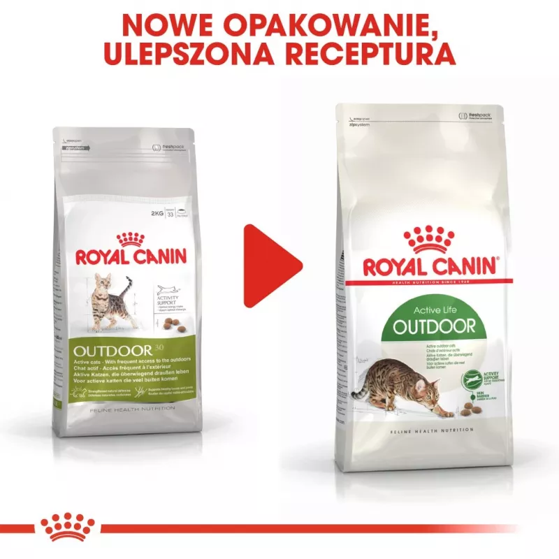 Pienso seco para gatos Royal Canin Active Life Outdoor 4 kg — Adult, aves, 30% proteina, 20% grasa