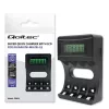 Cargador de baterías QOLTEC 50654 para baterías Ni‑MH R03 (AAA) y R6 (AA), 1800 mA