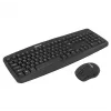 Conjunto inalámbrico de teclado y ratón Tellur Basic negro – 2,4 GHz, receptor USB, diseño compacto