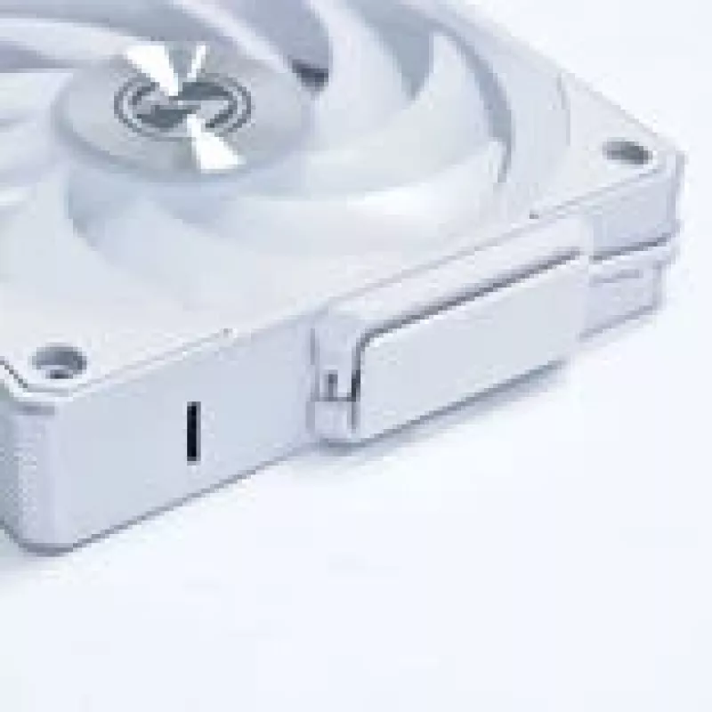 Ventilador de carcasa inalámbrico Lian Li UNI FAN 12CL1W3W blanco 120mm — 120mm, compatible con hub PWM, modular