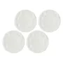 Conjunto de platos llanos LA PORCELLANA BIANCA LUNIA — conjunto de 4 platos de porcelana blancos