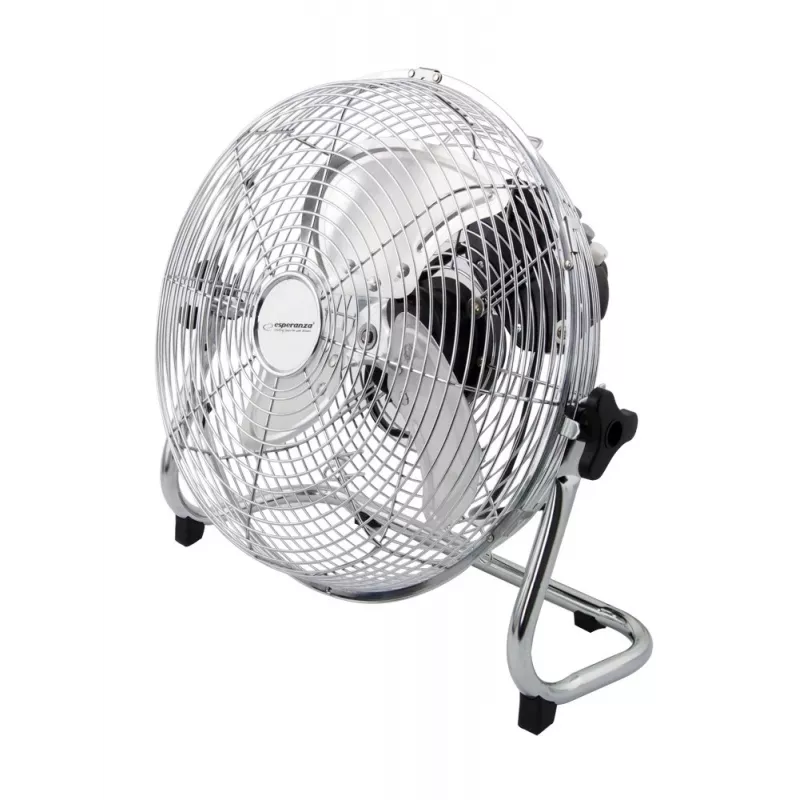 Ventilador de mesa ESPERANZA EHF005 Scirocco 12 pulgadas – 3 velocidades, 36 cm de diámetro, cromado, 50 W