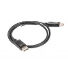 Cable DisplayPort Lanberg 19 pines V1.2 4K, 1M | CA-DPDP-10CC-0010-BK | DisplayPort a DisplayPort