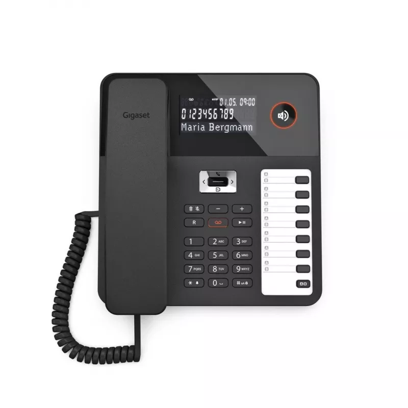 Teléfono DECT Gigaset DESK 800A Terminal con cable 200 entradas de agenda Negro