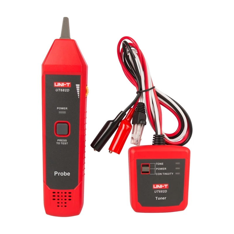 Detector de cables Unit UT-682D con pantalla LCD y alarma acústica
