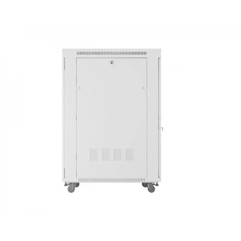 ARMARIO RACK DE SUELO 19 27U 800X1000 GRIS PUERTA PERFORADA LCD LANBERG (paquete plano)