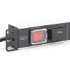 Regleta de enchufes de aluminio Digitus con interruptor, 7 tomas de seguridad, cable de 2 m con protección contra sobretensiones