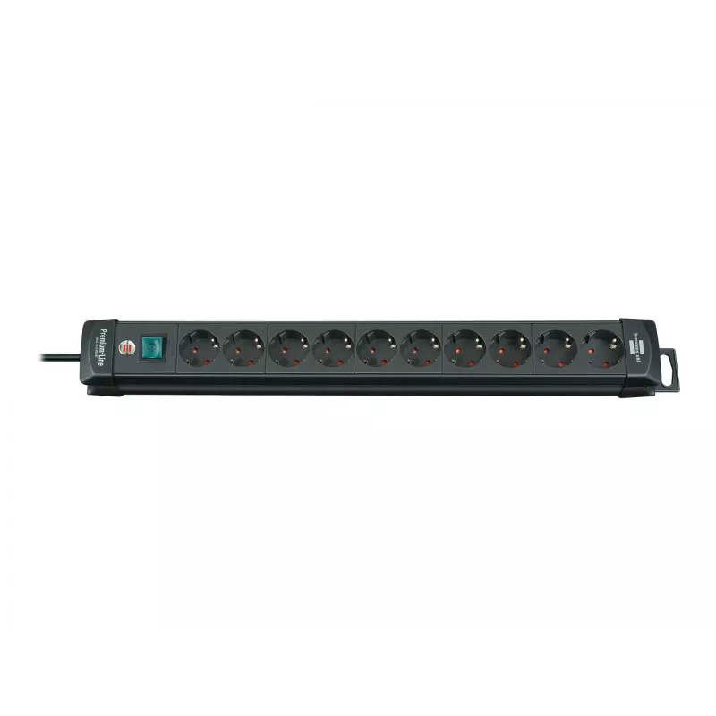 Brennenstuhl 1951100100 Regleta de enchufes 3 m 10 tomas interior negro