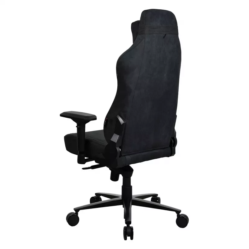Silla gaming Arozzi Vernazza Supersoft Pure negra, peso máximo del usuario 145 kg