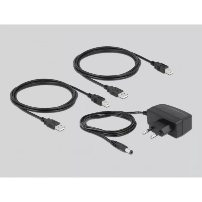 DeLOCK 11494 Conmutador de datos para PC negro USB Type-A Type-B 0,48 Gbit/s