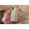 Funda para smartphone man and wood para iPhone X/XS — Vintage Olive negro