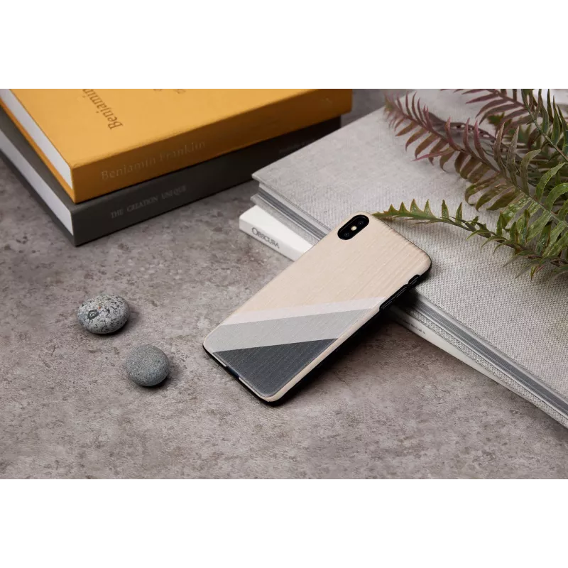 Funda para móvil man and wood para iPhone XS Max — traje gris, negro
