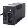 SAI Qoltec Monolith (sistema de alimentación ininterrumpida) doble conversión (online) 1 kVA 600 W 2 tomas Schuko