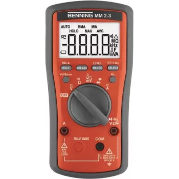 Benning MM 2-3 multímetro digital de mano CAT II 1000 V, CAT III 600 V, CAT IV 300 V visualización (cuentas): 6000 (044693)
