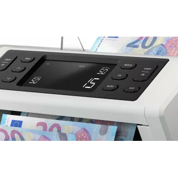 Contadora de billetes Safescan 2210 G2 blanca pantalla LCD AC 220-240V