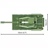 Set de construcción Cobi modelo IS-2, tanque de la Segunda Guerra Mundial, 130 piezas, edad recomendada 6+