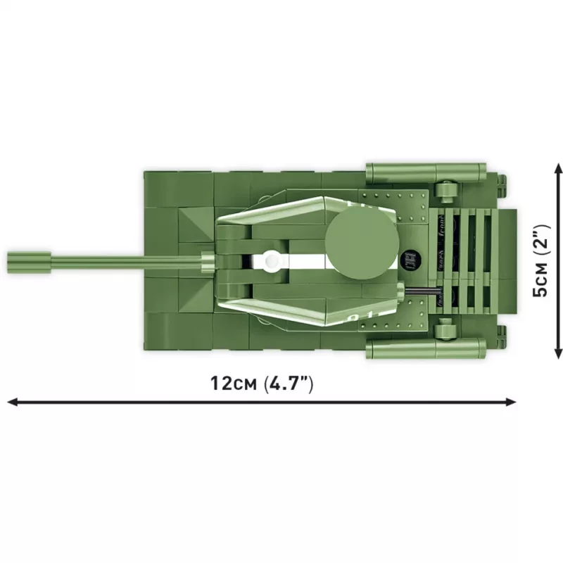 Set de construcción Cobi modelo IS-2, tanque de la Segunda Guerra Mundial, 130 piezas, edad recomendada 6+